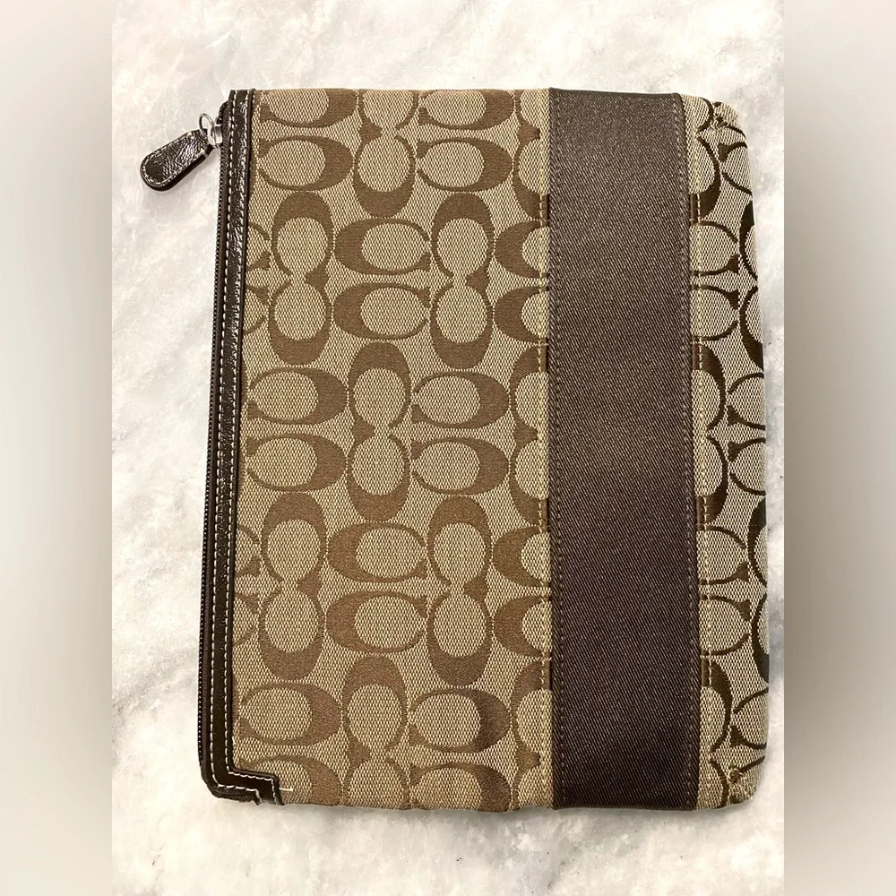 Coach Zip Around Laptop/iPad Case